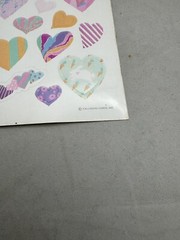 Hallmark Vintage Stickers Hearts Pastels Sticker Sheet
