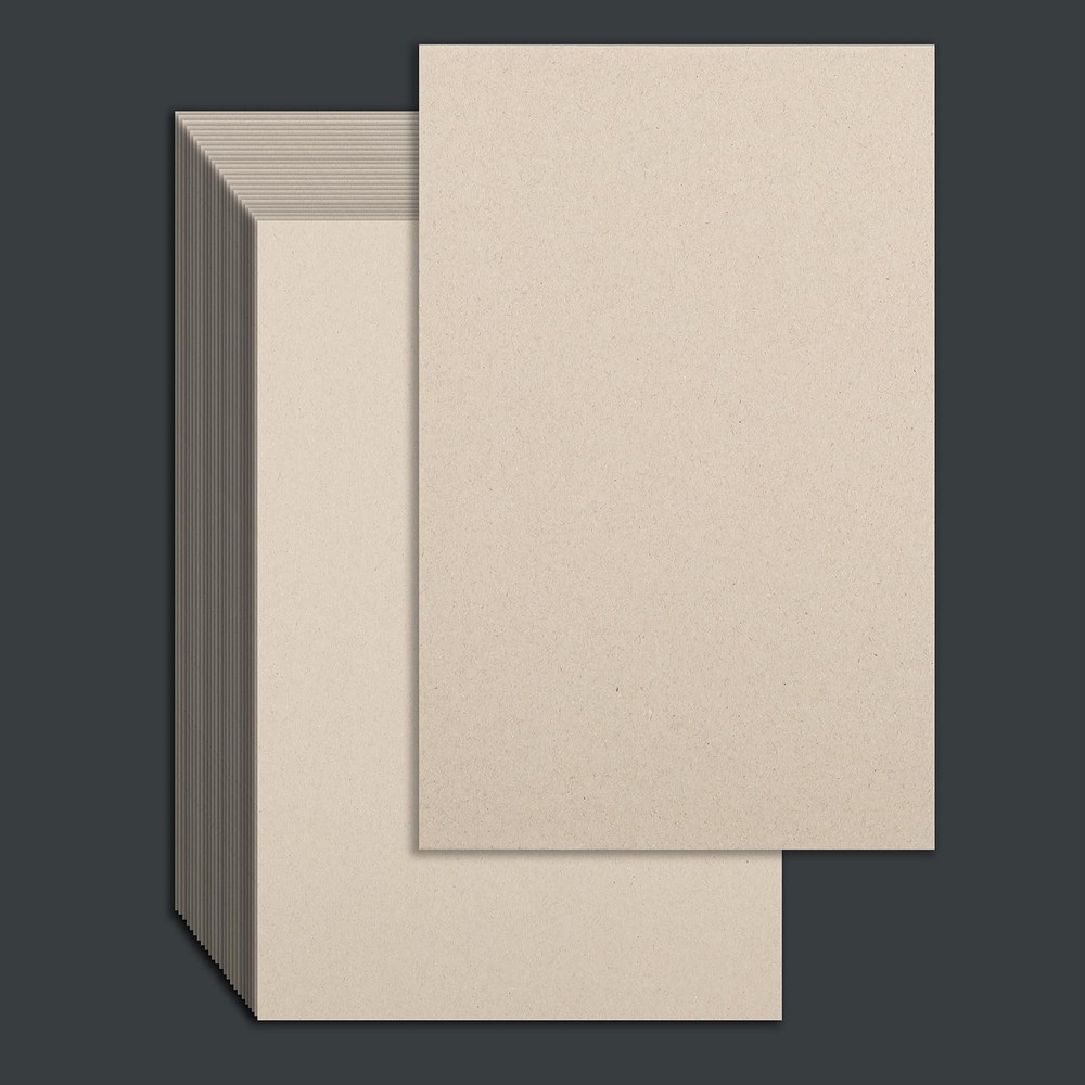 25 Pcs Book Board, Binder Board, Cover Board, Heavy Duty Chipboard for Book B…