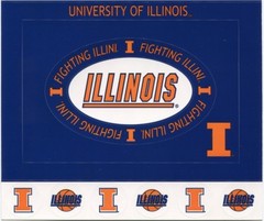 University of Illinois NCAA Scrapbook Stickers – Duck Tape U-CHOOSE