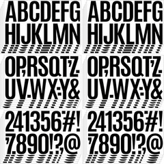 520 PCS Letter Stickers 30 Sheet Large Mailbox Numbers and Letters,Self-Adhesive