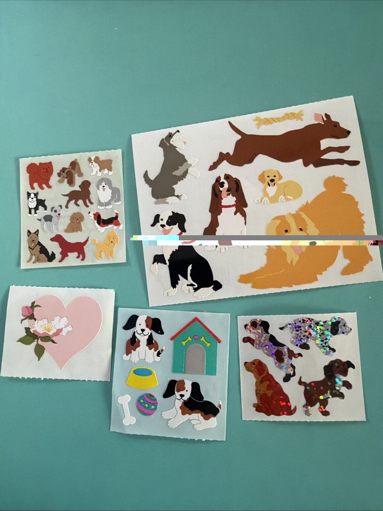 Vintage Stickers Lot Dogs
