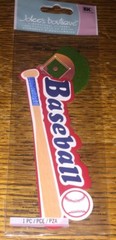 Jolees Baseball Base BALL Title Play Bat Field Helmet Sports Scrapbook Sticker