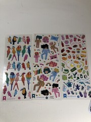 Pipsticks Pro Sticker Club Classic Pack 15 Sheets Mar 2021 Rainbows Mail & More!