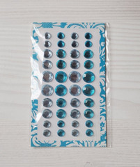 Self Adhesive Rhinestones Gems Bling 3D Stickers 12 Packets (432 individual pcs)