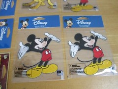 8 Disney Embroidered Stickers Mickey Mouse Pluto Lot A