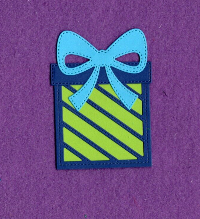 PRESENT Queen # Co. Christmas birthday die cuts