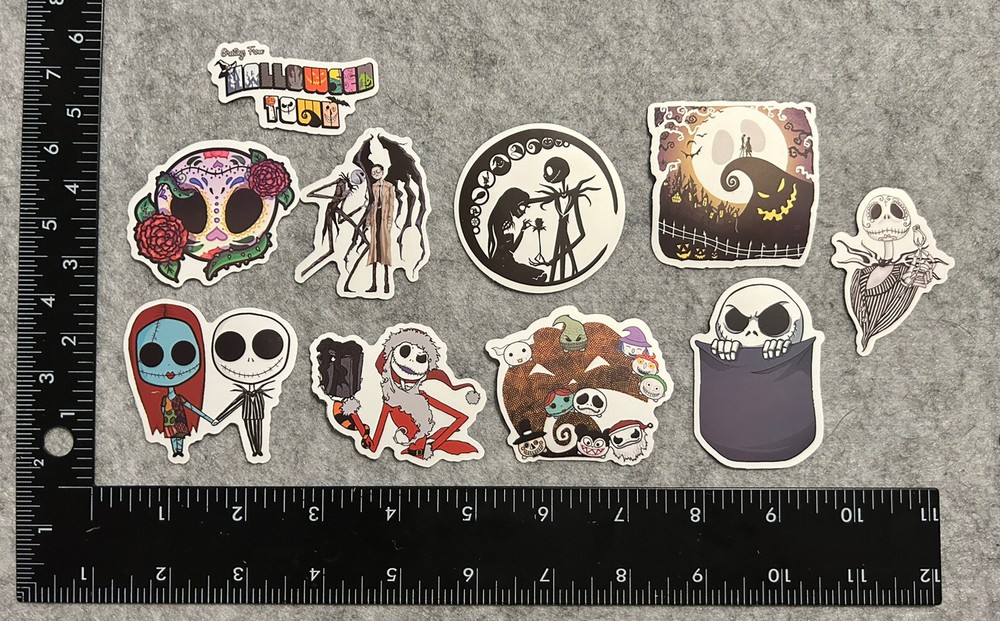 *Lot of 10 Assorted Nightmare Before Christmas Stickers