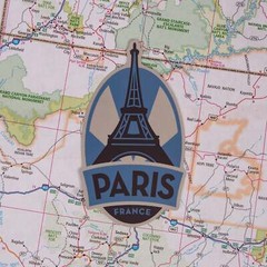 Paris Weatherproof Vinyl Travel Sticker – Gift or Souvenir