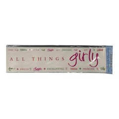 Deja Views All Things Girly Wonderful Words Rub-Ons Scrapbook Crafts NEW