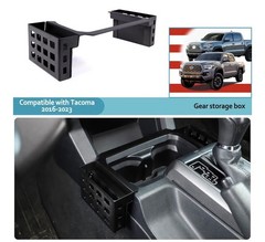 CHEAYAR Aluminum Shifter Storage Box for 2016-2023 Toyota Tacoma