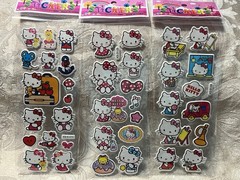 Retro Vintage Look Hello Kitty 3D Puffy Stickers 3 sets (#11)