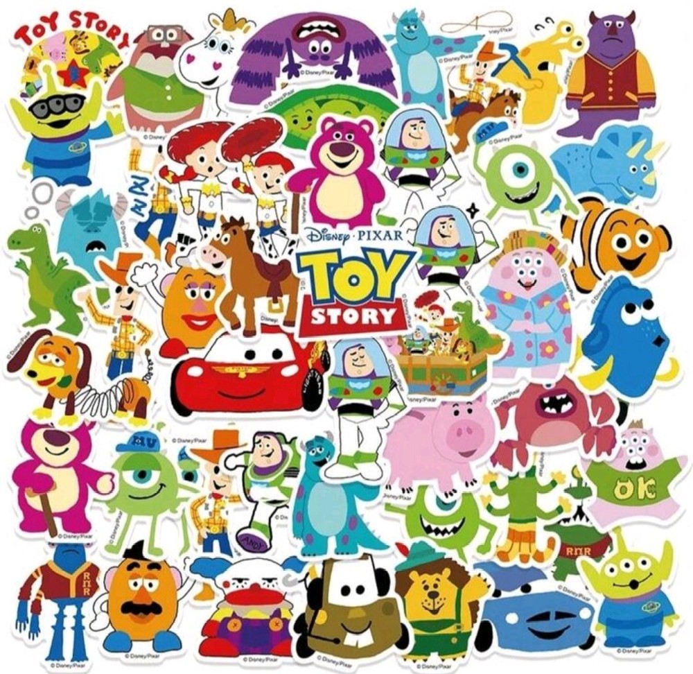 20 TOY STORY ASSORTED 2″ STICKERS PARTY FAVOR BUZZ NEMO MONSTERS INC CARS