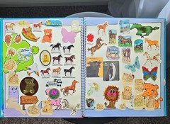 Vintage 1983 Imperial Sticker Album LOADED 150+ Stickers Snoopy Hello Kitty CPK