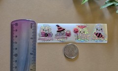 16 Sparkly Ghost Stickers Halloween Stickers Fun Holographic Halloween Stickers