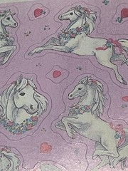 Vintage Hallmark Beautiful Horses Pony Stickers 4 Sheets NIP NOS