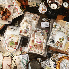 260 PCS Vintage Scrapbooking Supplies Kit for Beginners (Flowers)