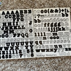 Creative Memories Making Memories Scrapbooking ABC/123 Sticker PC Letters Used