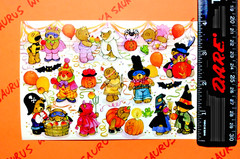 Vtg American Greetings Halloween Teddy Bear Costume Party Sticker Pack Rare HTF