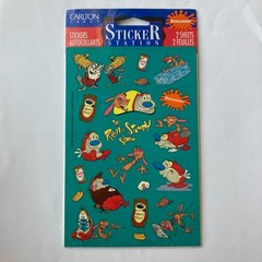 *NEW SEALED* VINTAGE 1995 REN & STIMPY SHOW STICKER SHEETS nickelodeon cartoon