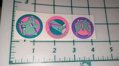 Vintage CTP Scratch N Sniff Glossy Spearmint Strip Of 3