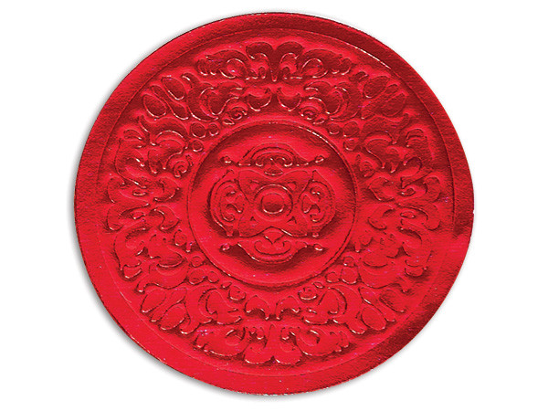 25 Medallion Red Round Foil 2” SEALS Holiday Invitation Cards Envelopes Weddings