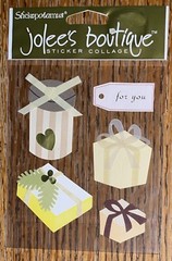 RARE JOLEES GIFT BOXES For You Tag Presents Birthday Christmas Wedding STICKERS