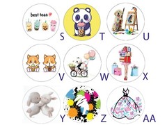 Fashion Handbag Shoes Sticker Sheets Handmade Envelope Gift Scrapbook Stickers