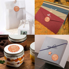 100pcs Handmade Stickers Labels for Gift Packaging Scrapbook Decoration