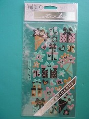 Stickopotamus/Sticko PRECIOUS PRESENTS Binder Sheet Scrapbook Stickers Vellum