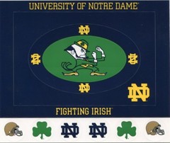 University of Notre Dame NCAA Scrapbook Stickers U-CHOOSE 2 ITEMS Fighting Irish