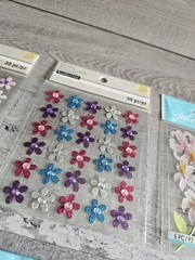 Sticker Lot – Flowers Scrapbooking 3D Stickers – Floral Spring RARE HTF #101