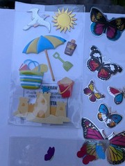 Sticker Lot Arts And Crafts Fish Beach Sports Flowers Hawaii Butterflies