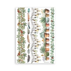 Stamperia A5 Washi Pad- Herbarium Silvae, SBW27