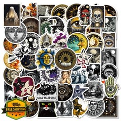 DYWHG Astronomy Retro Stickers 50pcs