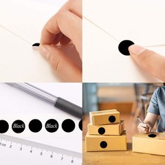 SMARSTICKER 1000 Pack 1″ Black Target Pasters Round Adhesive Shooting Dot Labels