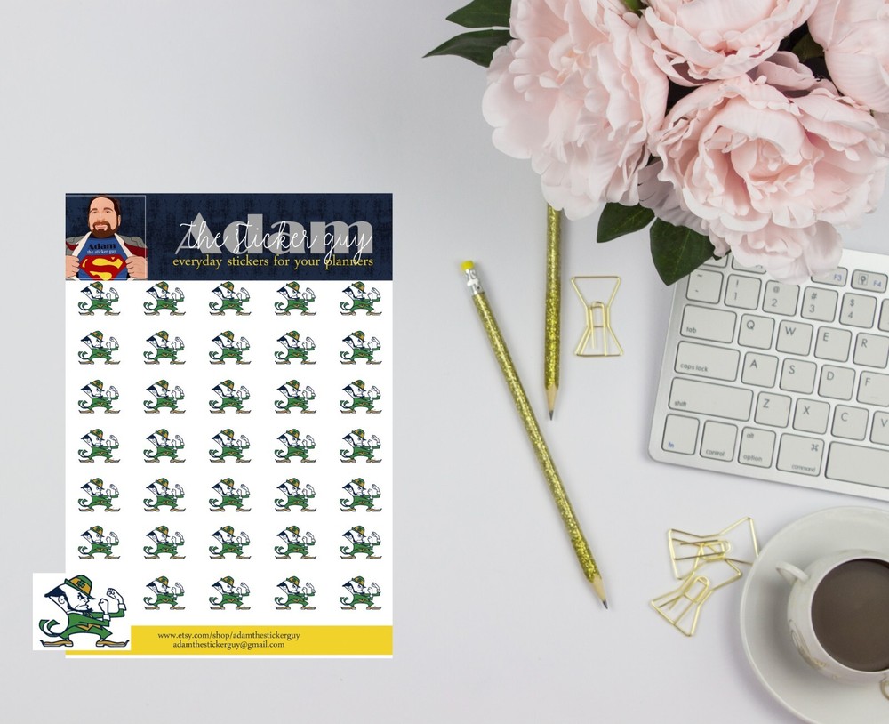Notre Dame Fighting Irish College Planner or Reminder Stickers