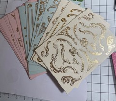 Anna Griffin Boiserie Card Stickers – opened – RARE FIND!!