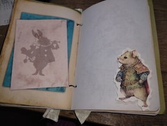 Alice In Wonderland Junk Journal Scrapbook USA Seller