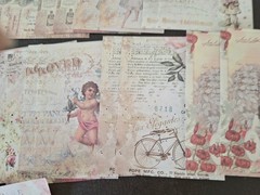 100pc Scrapbooking JJ Craft Kit Eph Paper Pack Victorian.Characters New Design