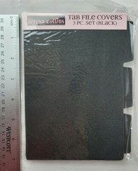 Teresa Collins Black Tab File Covers 5×7 Crafting Mini Books Heavy Chipboard 9Pc