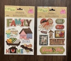 Crafter’s Square Pop-Up Scrapbook Stickers – Family Themed