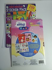3 Books Funny Faces Sticker Fun Monsters Crazy Spooky DISNEY EMOJI BENDON