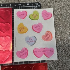 Vintage Sticker Lot Valentines Easter 6 Sheets AGC, Gibson, Hallmark, etc
