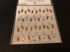 CHRISTMAS PAPER CRAFTS 3D TREE GEM LIGHTS STRING OF LIGHTS GEMSTONE LIGHTS 4PCS