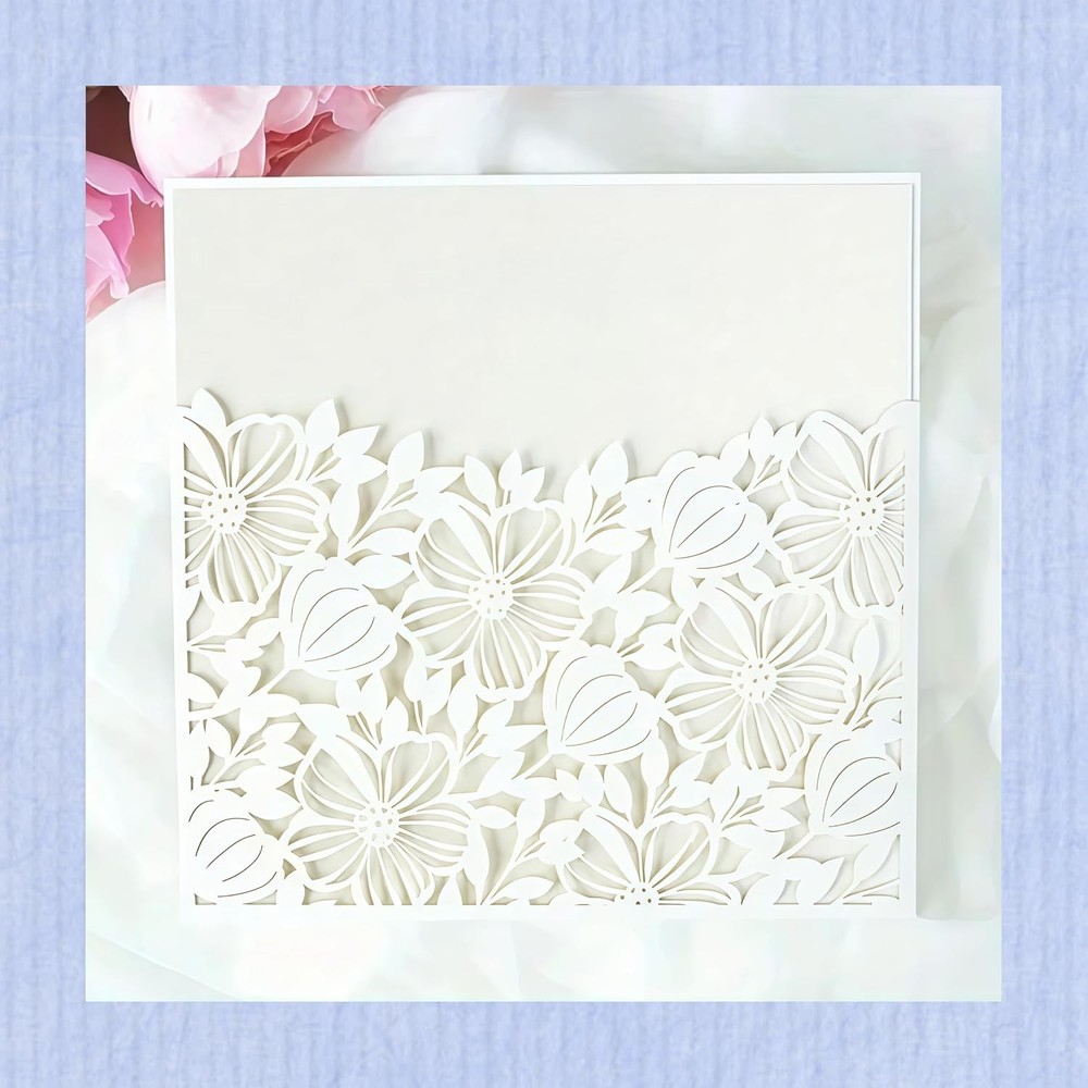 Metal Die Cuts Flower Hollow Out Greetings Card Backgrounds for Making Stamps Cu
