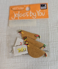 RARE Tacos & Hot Sauce Jolee’s By You Mini Scrapbooking Embelishments