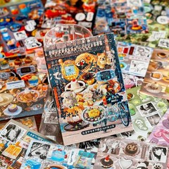Japanese Comic Style Sticker Scrapbooking Supplies for Junk Journal, 45 Sheet…