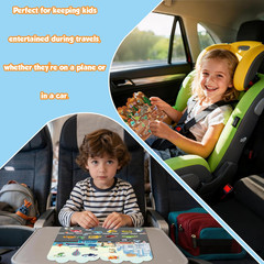 Reusable Sticker Books for Toddlers 2-4 Years – Travel Toys for Toddlers 1-3,Gif