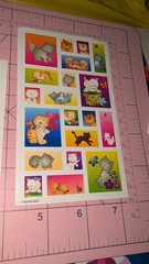 Vintage Stickers Amscan Cats Kittens Lot Of 2 Sheets READ
