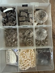 LOT Scrapbook Journal Accents Metal Crafts Jewelry Snaps Hangers Charms